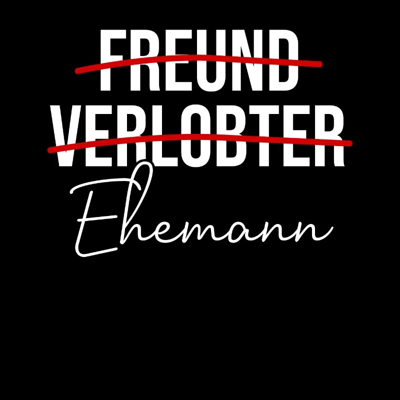 Freund Verlobter Ehemann Hochzeitstag Ehemänner