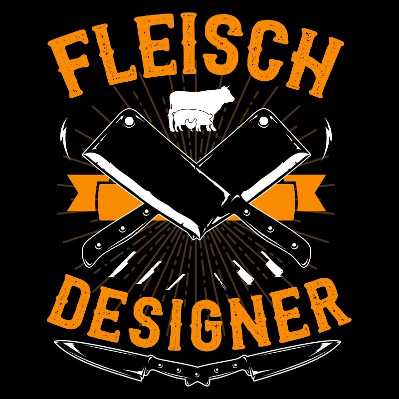 Fleisch Designer Metzger Lustig Fleischhauer Beil