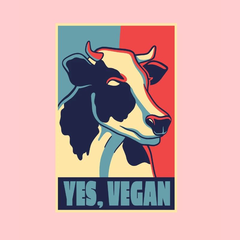 AFFICHE VACHE VEGAN