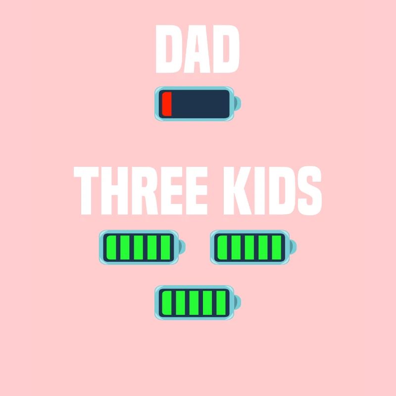 Dad and triplets
