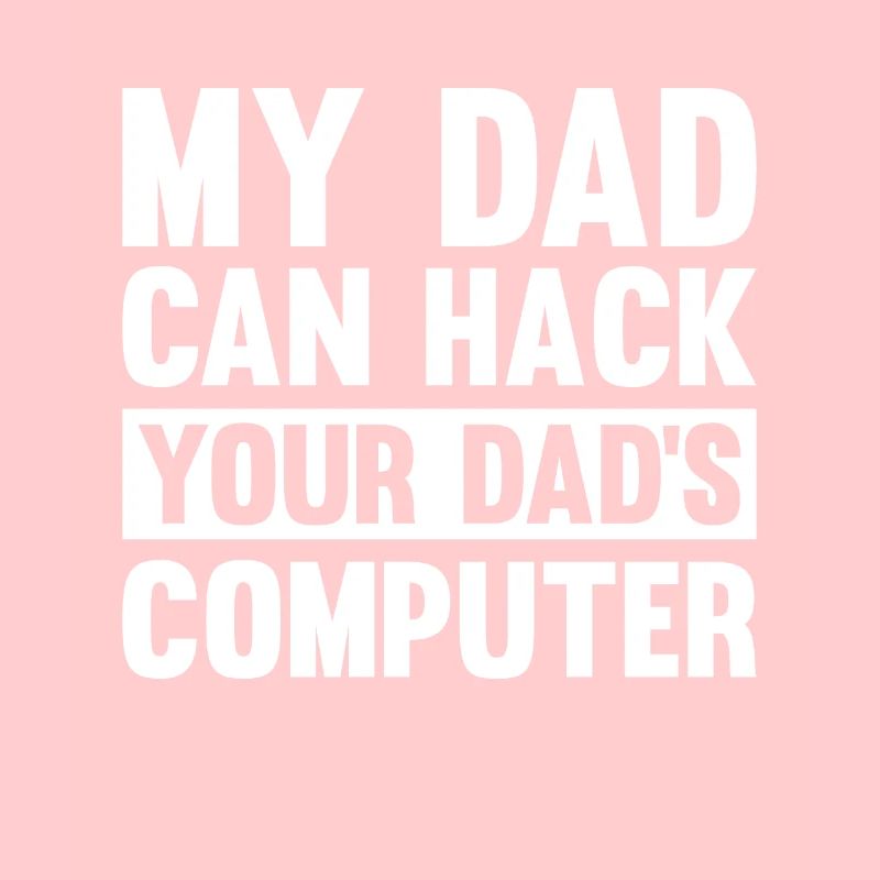 Hacker Hacking Code Computer papa Spruch Geschenk