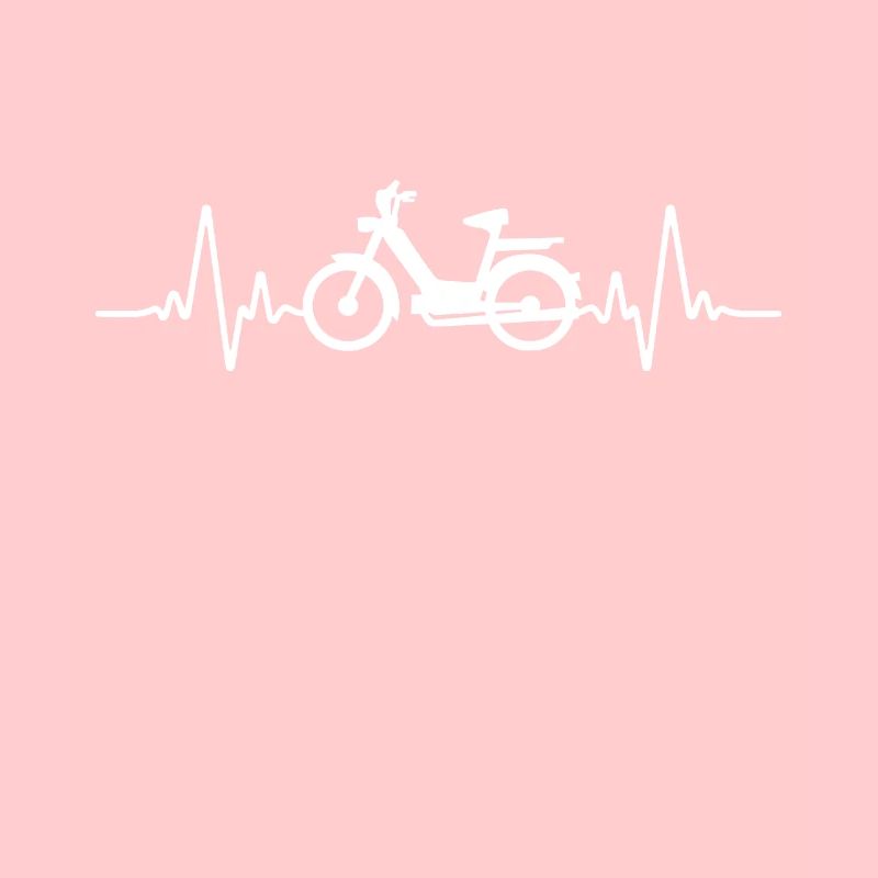 Herzschlag Moped Mofafahrer Mofa Mofaroller