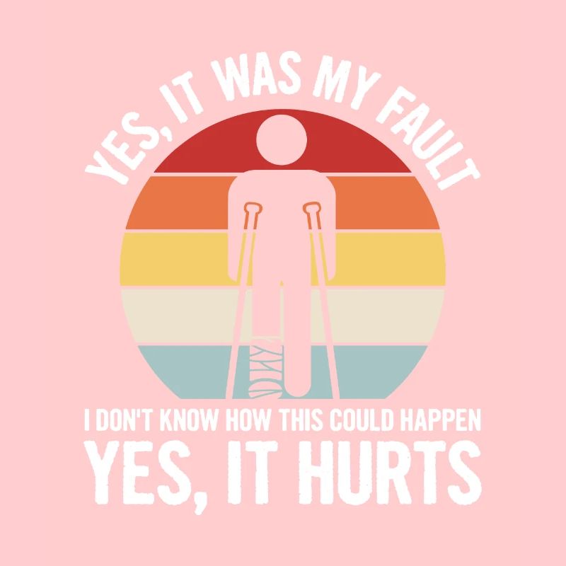 Plaster leg design for someone with a broken