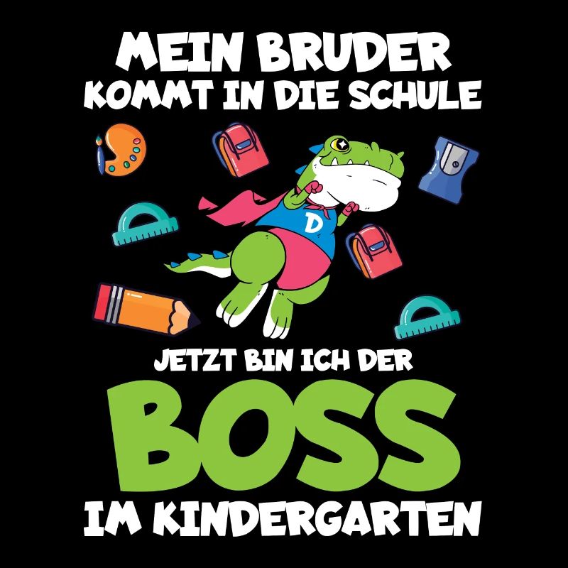 Drachen Bruder kommt in die Schule Ich bin im Kind
