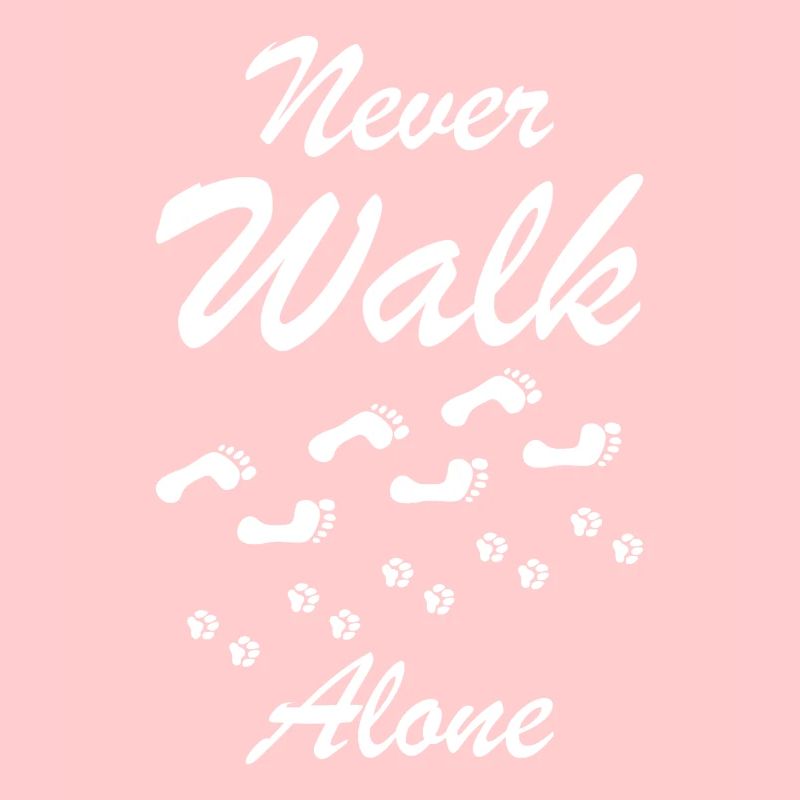 Never walk alone Hunde Geschenk