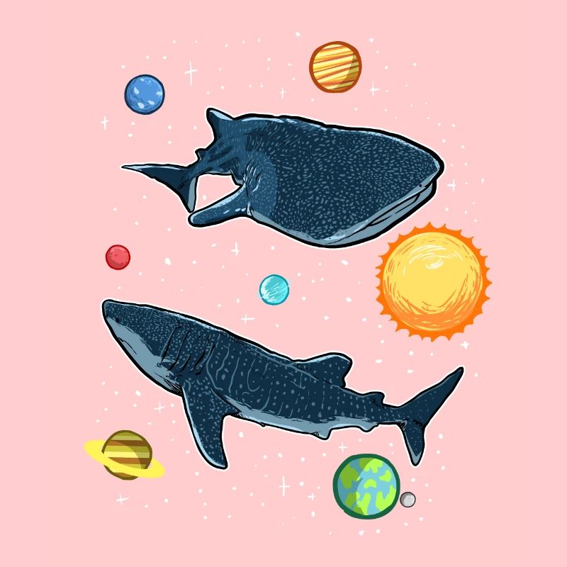 Requins dans la galaxie Drôle de baleine Amateurs de requins