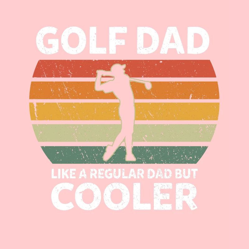 Papa de golf rétro comme un papa ordinaire mais plus cool