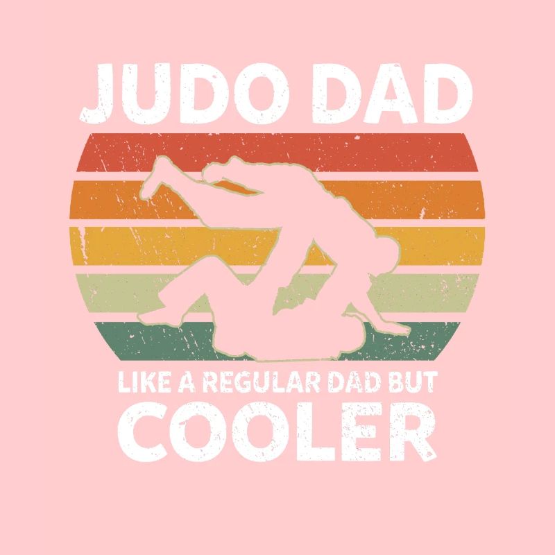 Retro Judo Dad Like A Regular Dad But Cooler