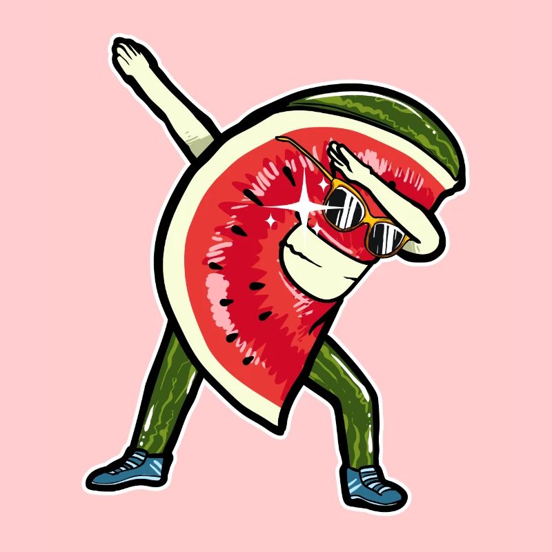 Dabbing Dab Dabbende Pastèque Melon Été