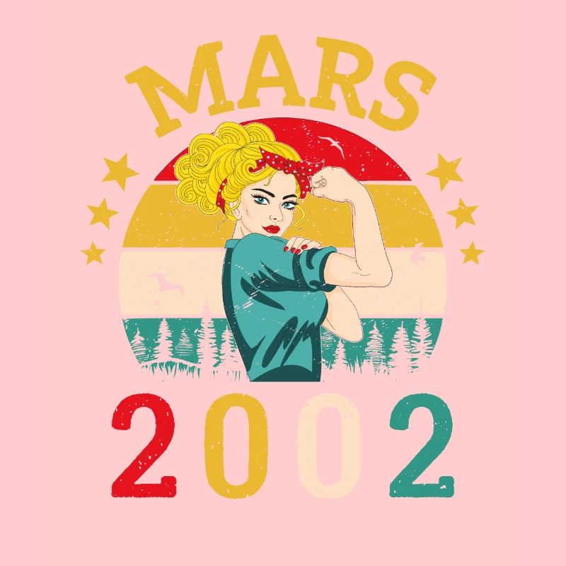 Mars 2002 Anniversaire Idée Cadeau Vintage 2002