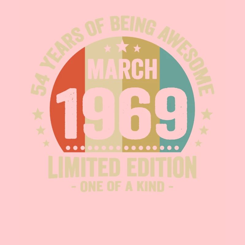 Anniversaire Vintage Idée Cadeau Mars 54