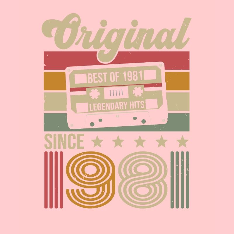 Vintage Geburtstag Original Geschenkidee 1981