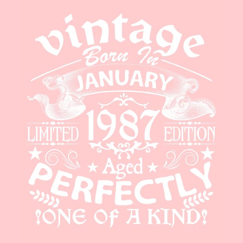 Janvier 1987 | anniversaire 1987 Vintage Janvier