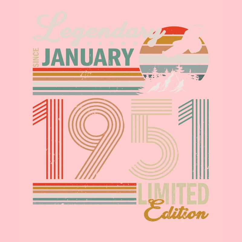 Cadeau 70e anniversaire Janvier né 1951 70