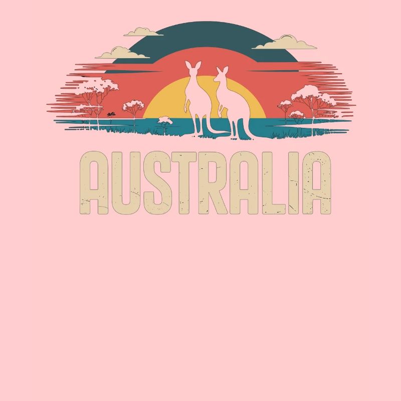 Australien mit Kängurus im Outback