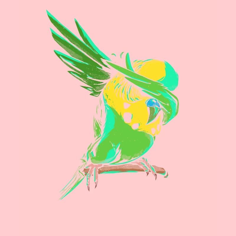 Dabbing Budgie - Cadeau de propriétaire de Dger Budgerigar drôle