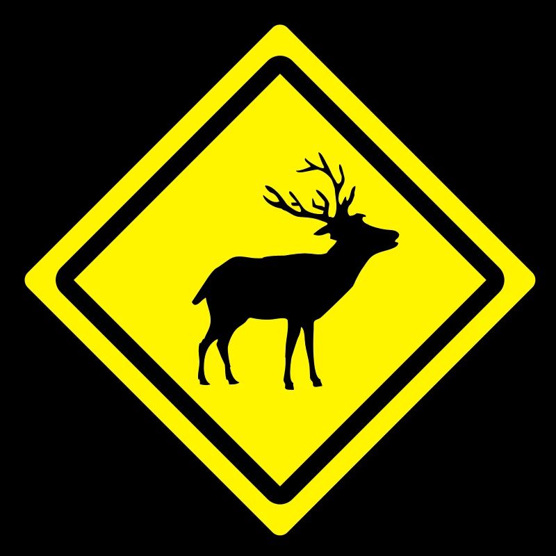 deer roadsign