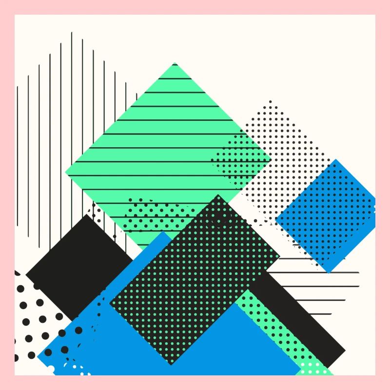 Abstract rectangles pastel