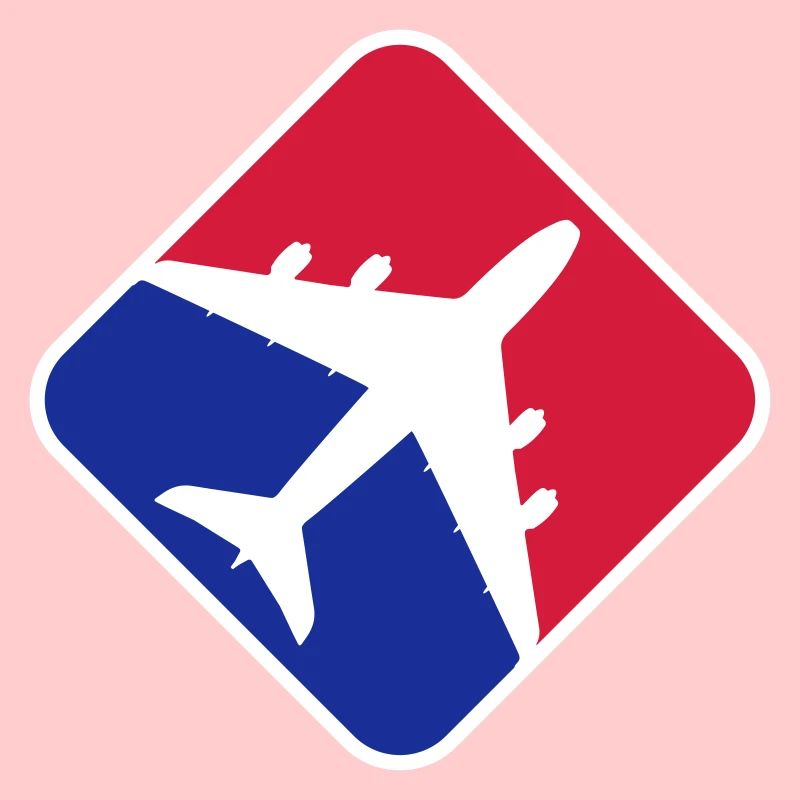 Avion rouge bleu