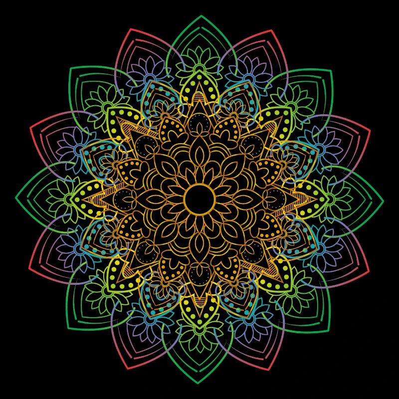 Mandala coloré par la Manzanita’s