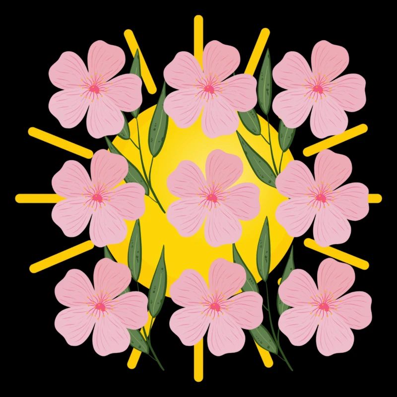 Fleurs au soleil