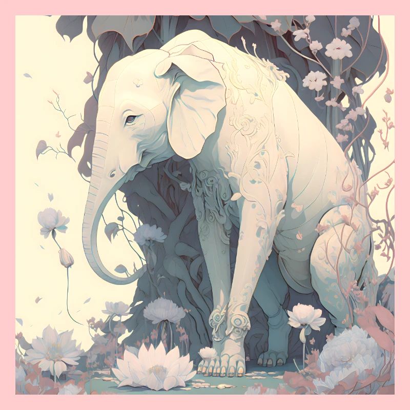 en harmonie avec l’éléphant de la nature