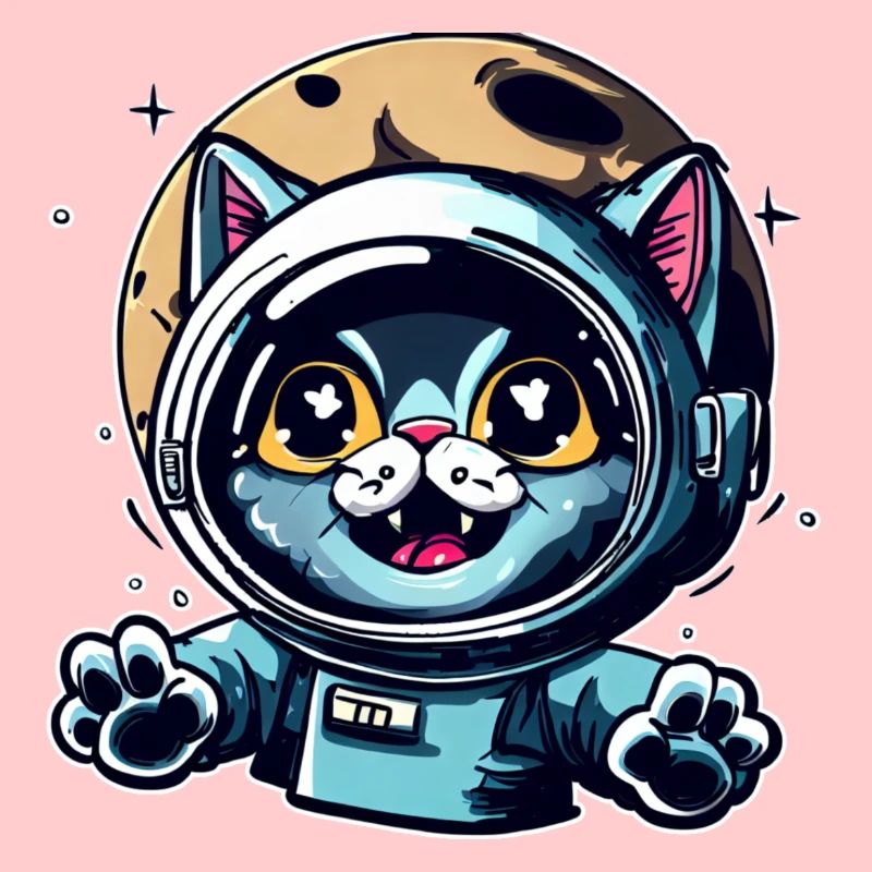Space Cat à Moon