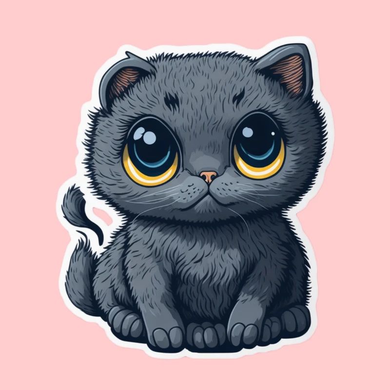 Süße Graue Katze