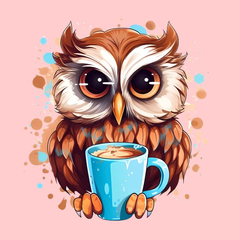 Niedliche Wachsame Eule | Nachtschwärmer Eule