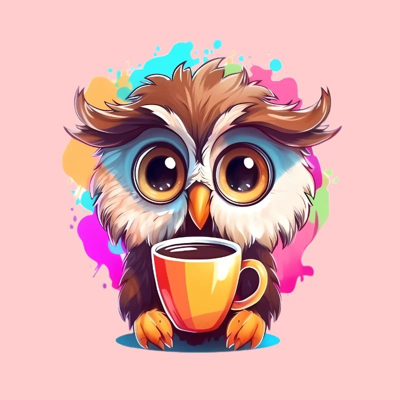 Niedliche Wachsame Eule | Nachtschwärmer Eule