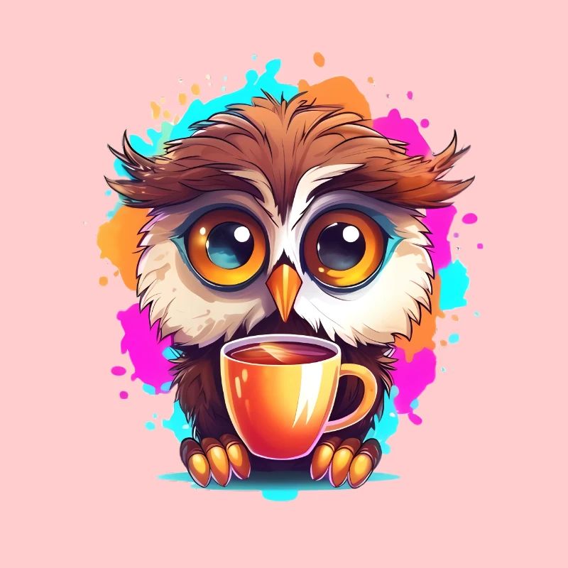 Niedliche Wachsame Eule | Nachtschwärmer Eule