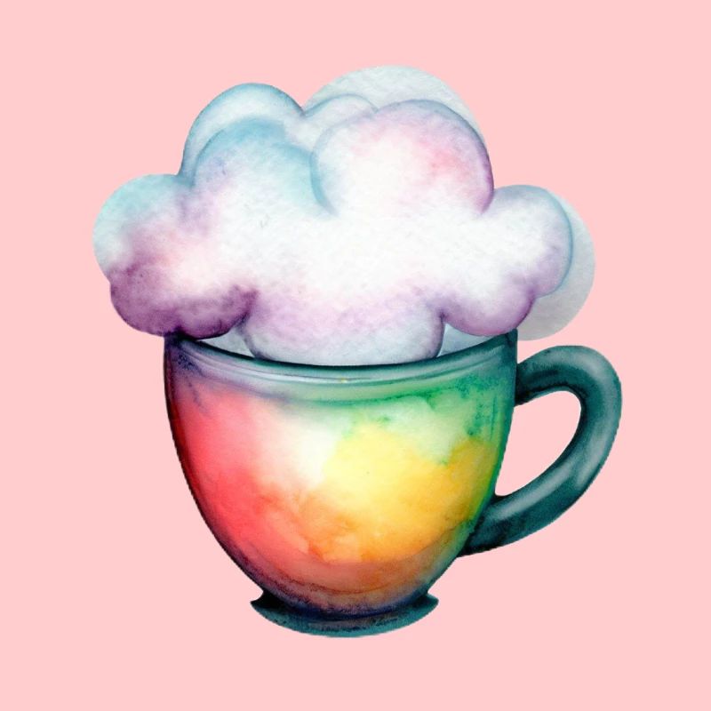 Coffee with a cloud
