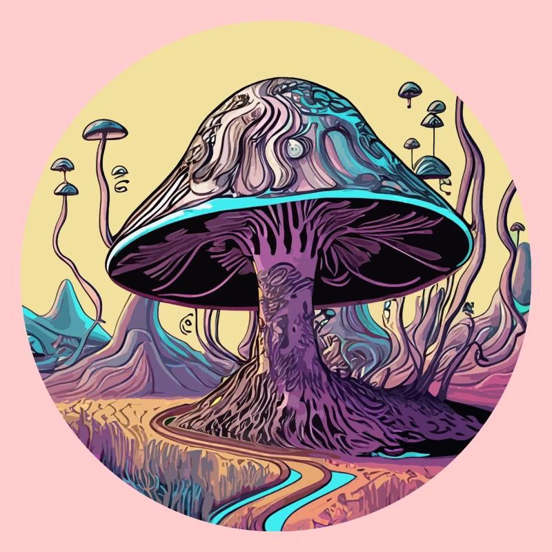 Psychedelic Mushroom Tree Valley