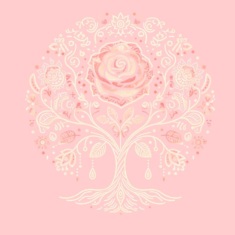 Lebensbaum-Rose Boho