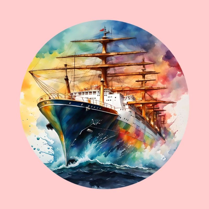 Schiff Gross runder Batch