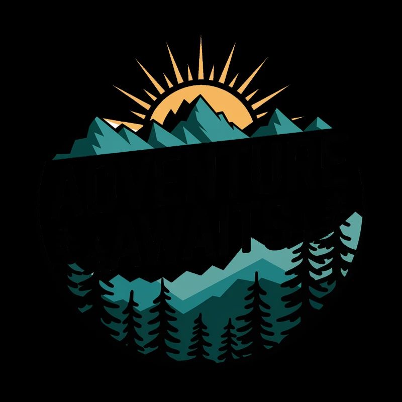 Adventure Awaits – Mountain Panorama