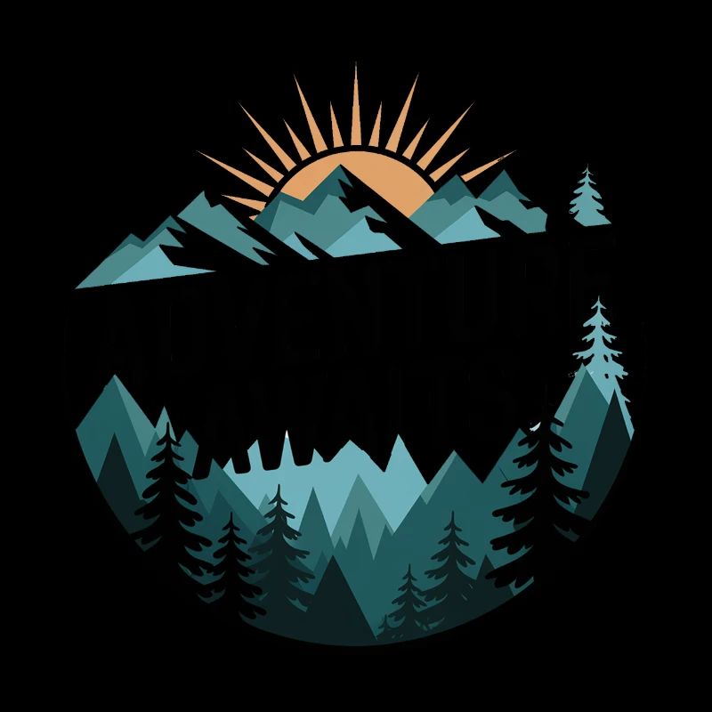 Adventure Awaits – Mountain Panorama