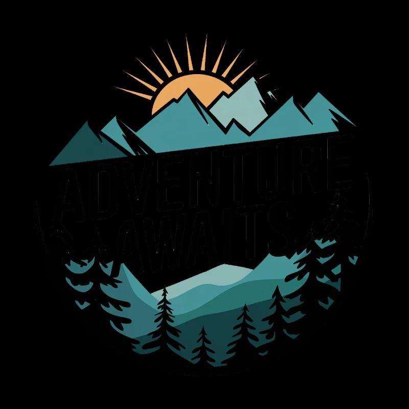 Adventure Awaits – Mountain Panorama