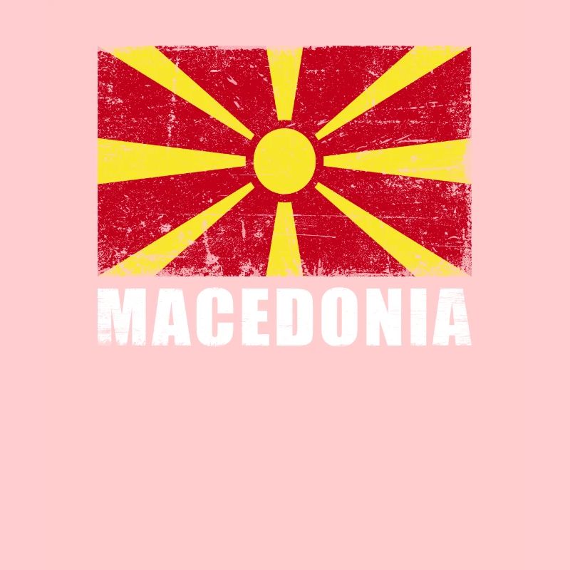 Drapeau de la Macédoine Grunge Drapeau de la Macédoine