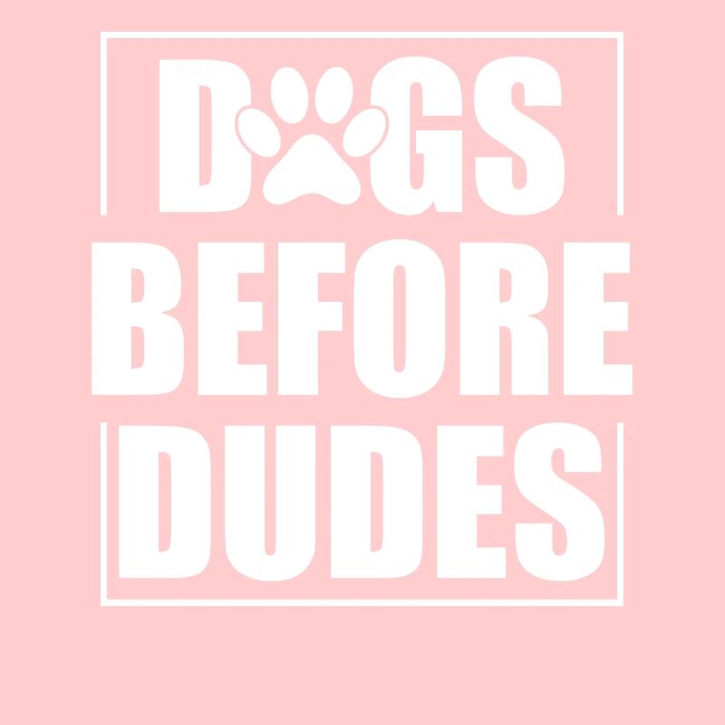 Chiens devant les gars