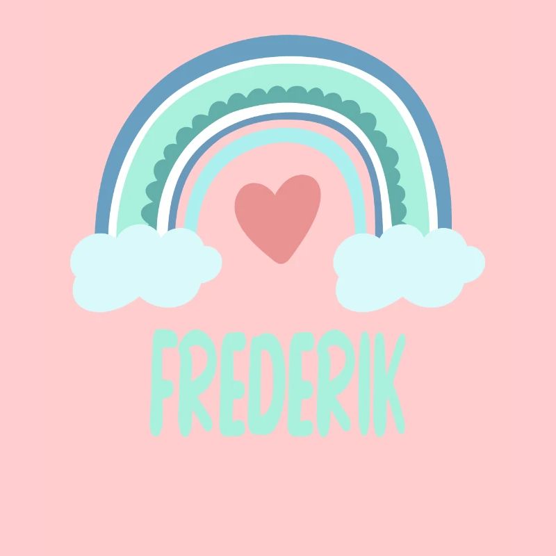 Frederik Name Regenbogen Baby