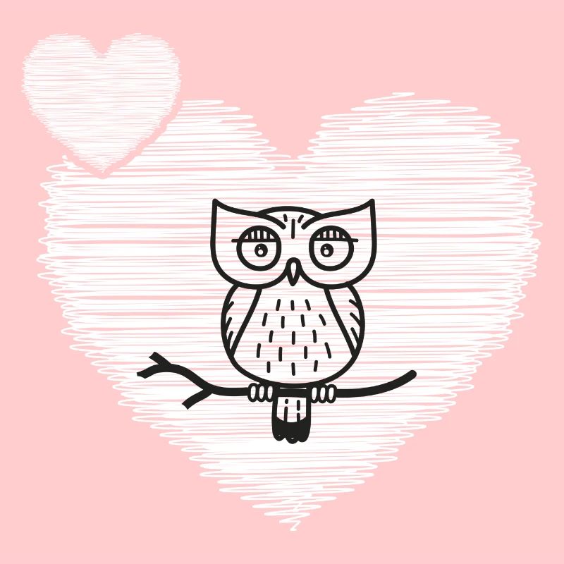 Eule "alte Eule mit Herz" Eulensammlung Eulen