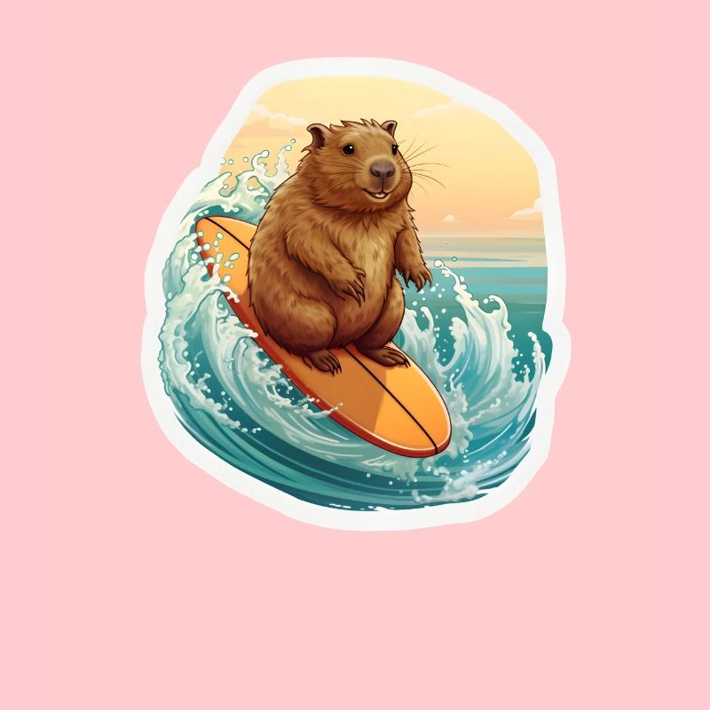 Capybara Surfer