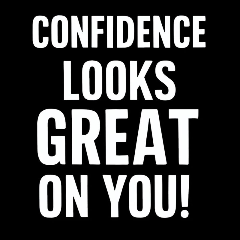 Self-confidence suits you very well
