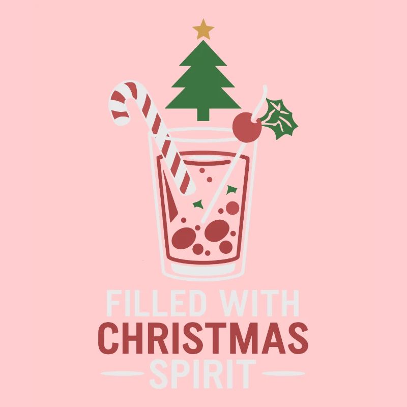 Rempli de boisson spiritueuse de Noël