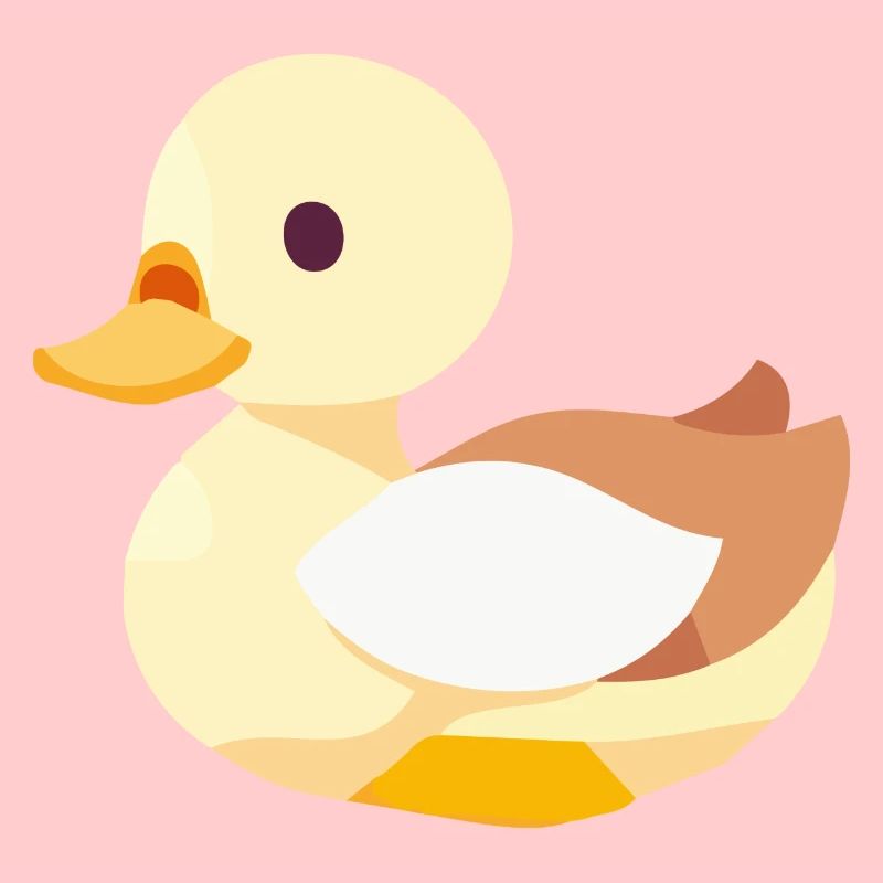 Bébé canard à bec en jaune