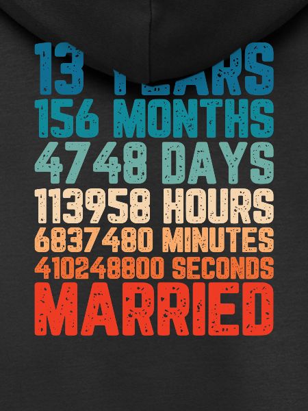 13 years married Wedding Marriage Saying Gift