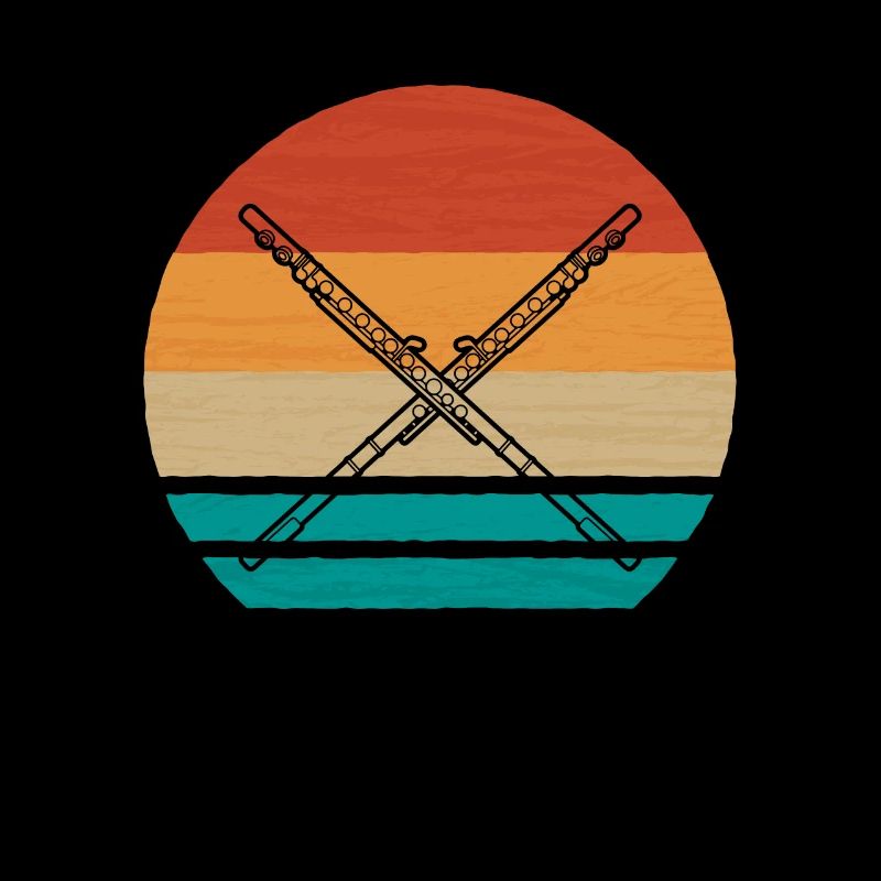 Vintage Retro Flöte Querflöte Geschenk