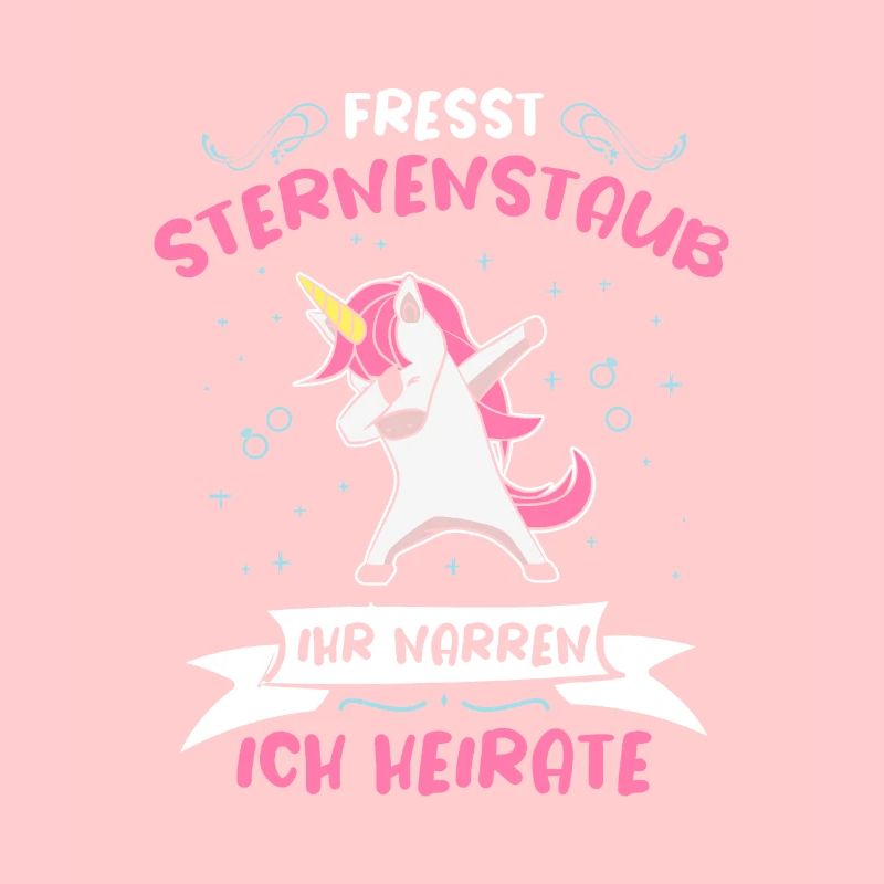 Fresst Sternenstaub Ich Heirate Dabbing Einhorn