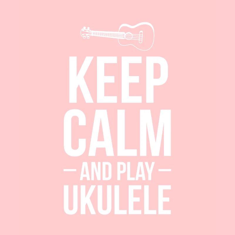 Keep Calm And Play Ukulele Geschenk
